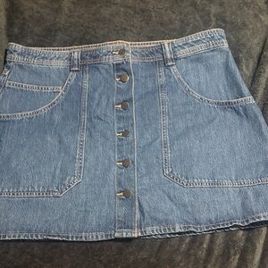 Old Navy Denim Button-Front Skirt